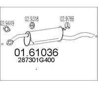 New End Silencer for KIA:RIO II Saloon,PRIDE II Saloon 287301G400