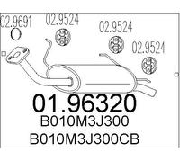 New End Silencer for NISSAN:PRIMERA,PRIMERA Hatchback 15.235 201003J300
