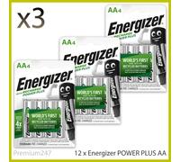 NEW Energizer AA Rechargeable Batteries, Power Plus, PreCharged NiMH 2000mAh