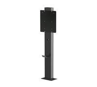New Energy Vehicle Charging Pile Fixed Column, Universal Electric Vehicle Charging Pile Bracket, Compact Design, Ideal for Small and Medium-Sized Parking Spaces(Black)