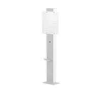 New Energy Vehicle Charging Pile Fixed Column, Universal Electric Vehicle Charging Pile Bracket, Compact Design, Ideal for Small and Medium-Sized Parking Spaces(White)