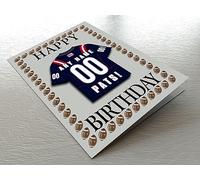 NEW ENGLAND AMERICAN FOOTBALL BIRTHDAY CARD - N F L PATRIOTS PERSONALISED FRIDGE MAGNET - THE BEST A FAN CAN GET