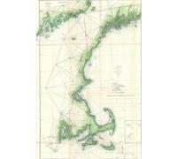 New England Coast Map Journal: Vintage 1859 Map of New England Notebook (6"x9" Blank Lined Journal, 200 pages)