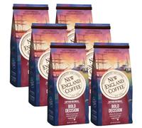 New England Coffee Bold Decision - Bold, Full-bodied Dark Roast Ground Coffee - 10 Ounce Bag (Pack of 6)