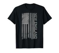 New England Grunge USA Flag Patriotic NE States T-Shirt