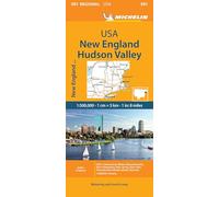 New England, Hudson Valley - Michelin Regional Map 581 (Michelin Maps)