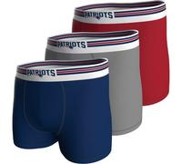 New England Patriots 3-Pack Boxers Set - Red , Navy, Grey