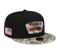 New England Patriots Cap NFL Men's New Era Black Fitted Hat - New