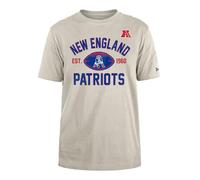 NEW ENGLAND PATRIOTS New Era Cap NFL Regular T-Shirt Distressed Screenprint Team Graphic Stone Unisex