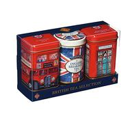New English Teas Best of British Mini Tea Tins with Loose-Leaf Black Tea, MT62