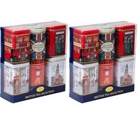 New English Teas British Mini Tin Tea Selection 140 g (Pack of 2)
