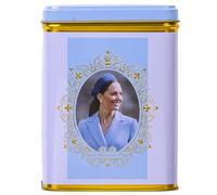 New English Teas Catherine Princess of Wales Tea Tin with 40 English Breakfast Teabags, Royal Family Commemorative Gift