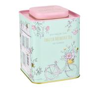 New English Teas English Breakfast Tea - 120 Teabags in Vintage Floral Cottage Tin - Premium Ceylon Black Tea Gift Set (240g)