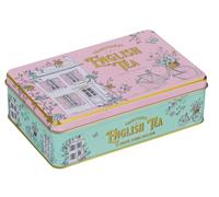 New English Teas English Cottage Core Tea Selection Tin - 72 Teabags (English Breakfast, Afternoon & Earl Grey Blends)