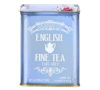 New English Teas Floral Tea Tin with 125g Loose Leaf Earl Grey Tea
