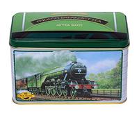 New English Teas Flying Scotsman Tea Caddy with 40 English Breakfast Teabags for Train Enthusiasts