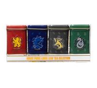 New English Teas Harry Potter Mini Tea Tins with Loose English Teas - House Crests, Gryffindor, Slytherin, Hufflepuff & Ravenclaw