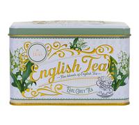 New English Teas Lily of the Valley Tea Tin with 40 Earl Grey Tea Bags