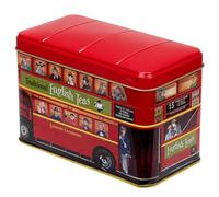 New English Teas London Bus Tea Tin with 25 English Breakfast Teabags | London Souvenir Gift, English Breakfast Tea