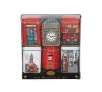 New English Teas London Sights Mini Tea Tin Gift Set With Loose Leaf Tea Tin