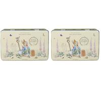 New English Teas Peter Rabbit Gift Tea Caddy with 100 English Tea Bag Selection - Beatrix Potter (Pack of 2)