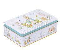 New English Teas Peter Rabbit in the Garden Tea Tin with 72 Teabags - English Breakfast, Earl Grey & English Afternoon - Beatrix Potter Gift Tin