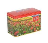 New English Teas Poppy Fields Tea Tin - 40 English Breakfast Teabags