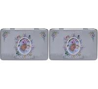 New English Teas Queen Elizabeth II Platinum Jubilee Commemorative Tea Tin with 72 English Teabag Selection (Pack of 2)