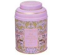 New English Teas Song Thrush & Berries Deluxe Tea Caddy - Pink Tin