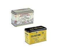 New English Teas Tea Rations 40 Teabag Tin & England Needs You! 40 Teabag Tin Bundle Tin