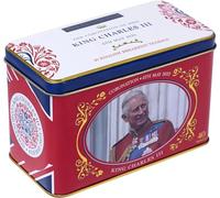 New English Teas The Coronation of HRH King Charles III Tea Tin with 40 English Breakfast Teabags