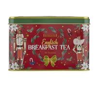 New English Teas The Nutcracker Christmas Tea Tin - 40 Teabags - Red