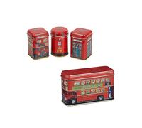 New English Teas Traditions Of Britain Tea Selection Mini Tin Gift Pack &London Bus Bundle Tin