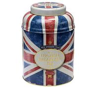 New English Teas Union Jack Large Round Tea Caddy With 240 English Breakfast Teabags