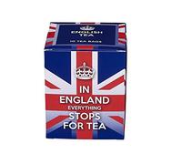 New English Teas Union Jack Slogans Carton Teabags, English Breakfast Tea, 1 Count