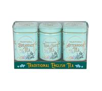 New English Teas Vintage Victorian Tea Tins with loose-leaf tea
