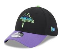 New Era 39Thirty Cap - City Connect Tampa Bay Rays - S/M Black