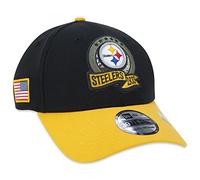 New Era 39Thirty NFL STS 22 Steelers CapEra Women/Men - Fitted Cap Baseball Curved Brim Closed Back, with Peak Autumn Summer Spring Winter All-Season - L/XL (58-61 cm) Black