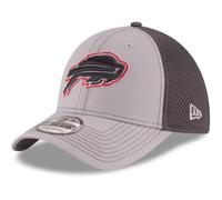 New Era 39Thirty Stretch Mesh Cap - Buffalo Bills - L/XL Grey