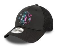 New Era 39Thirty Stretch Mesh Cap - Manchester United - S/M Black
