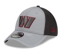 New Era 39Thirty Stretch Mesh Cap - Washington Commanders - M/L Grey