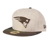 New Era 59Fifty Cap - HEATHER OAT New England Patriots wood - 7 1/8
