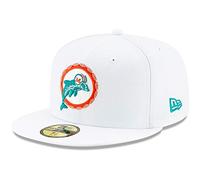 New Era 59Fifty Cap - NFL Retro Miami Dolphins White - 7 7/8