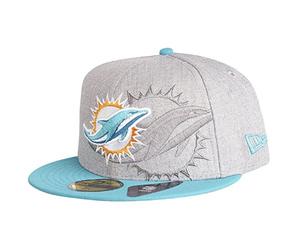 New Era 59Fifty Cap - SCREENING NFL Miami Dolphins Grey - 7 5/8