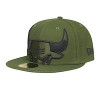 New Era 59Fifty Fitted Cap - HALF Chicago Bulls rifle olive