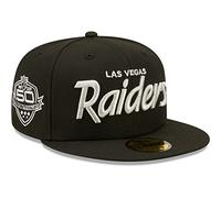 New Era 59Fifty Fitted Cap - Las Vegas Raiders Script 50-7 1/4 Black