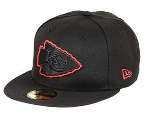 New Era 59Fifty Fitted Cap - NFL Kansas City Chiefs Black - 7 1/8