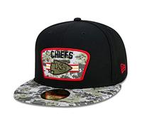 New Era Kansas City Chiefs NFL On Field 2021 Salute to Service Black 59Fifty Basecap