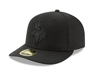 New Era 59Fifty Low Profile Cap - Minnesota Vikings Black - 7 1/4
