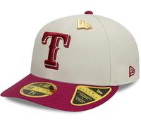 New Era 59Fifty LP Pin MLB Team Cap (UK, Numeric, 7 1/8, Texas Rangers) Beige